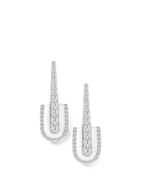 U LOS ANGELES quartz and diamond earrings