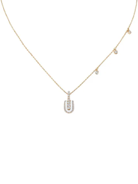 U LOS ANGELES collar U Solo con cuarzo y diamante