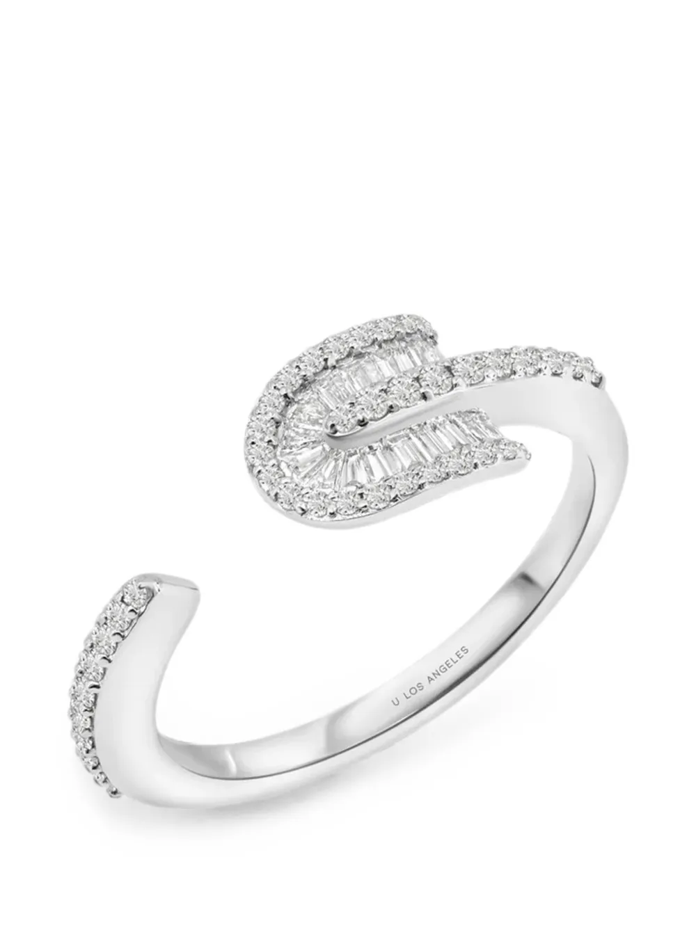 U LOS ANGELES U Solo diamond ring - Silber