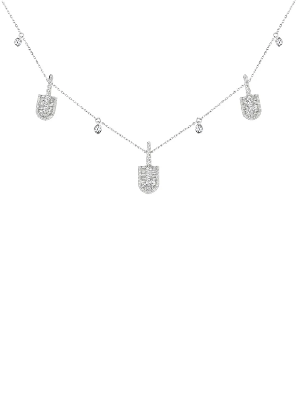 U LOS ANGELES Collana U Trio con diamanti - Argento