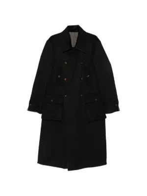 Greg Lauren GL1 Button Spine Coat | Black | FARFETCH CA