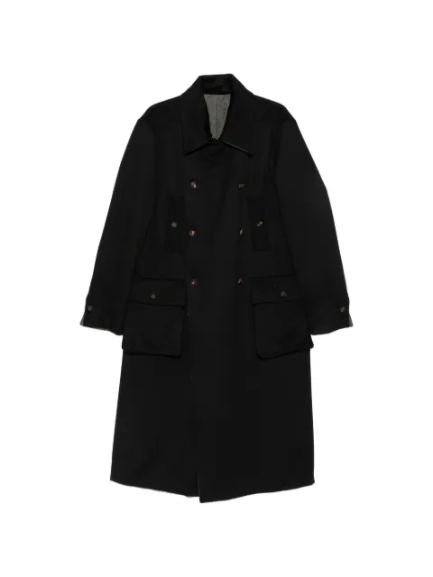 kang double-breasted reversible coat