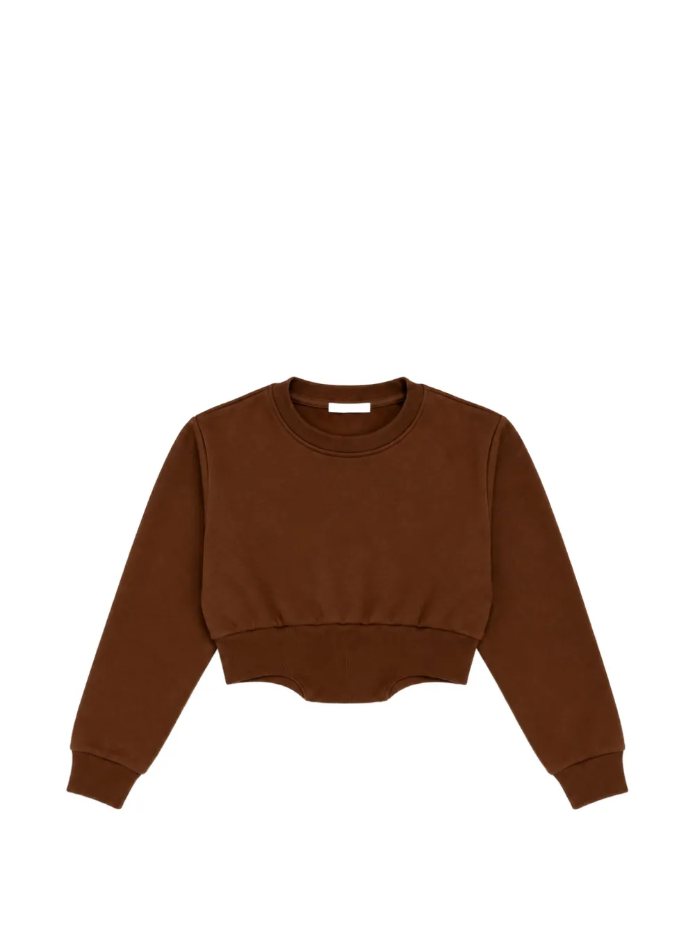 Miss Grant Kids cropped sweatshirt - Marrone