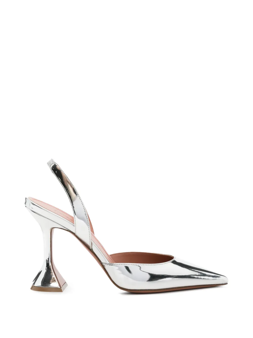 Amina Muaddi Hollis slingback pumps Zilver