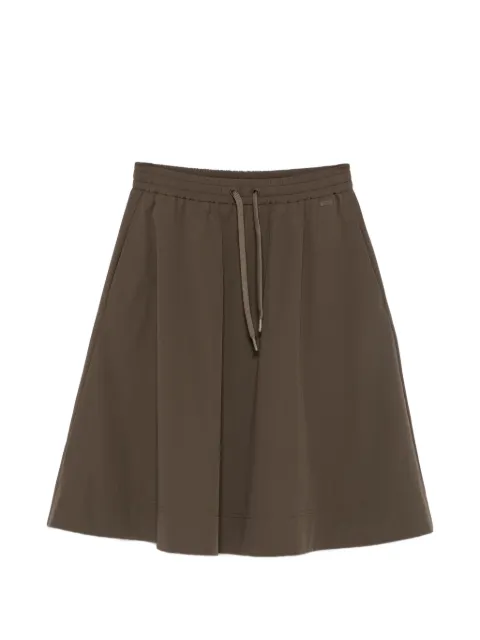 Herno drawstring A-line midi skirt