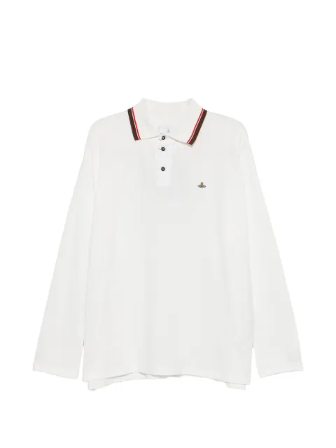 Vivienne Westwood Orb-embroidered tipped polo shirt