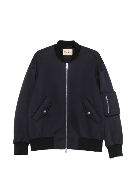 Plan C zip-up bomber jacket