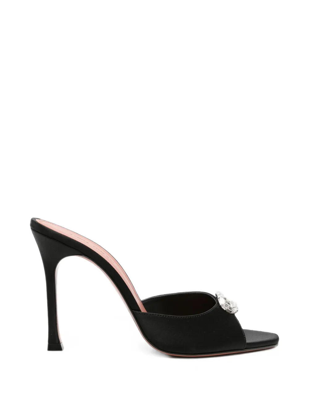 Amina Muaddi mini Camelia crystal-buckle sandals Zwart