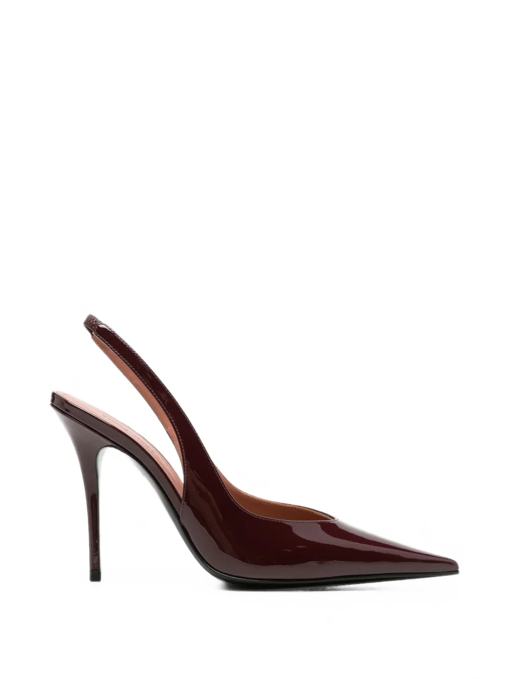 Amina Muaddi Anok slingback pumps Rood