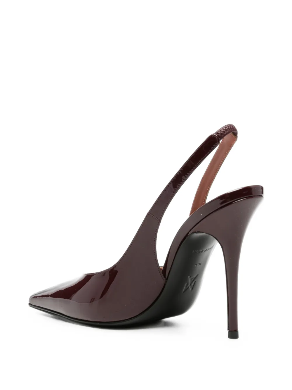 Amina Muaddi Anok slingback pumps Rood