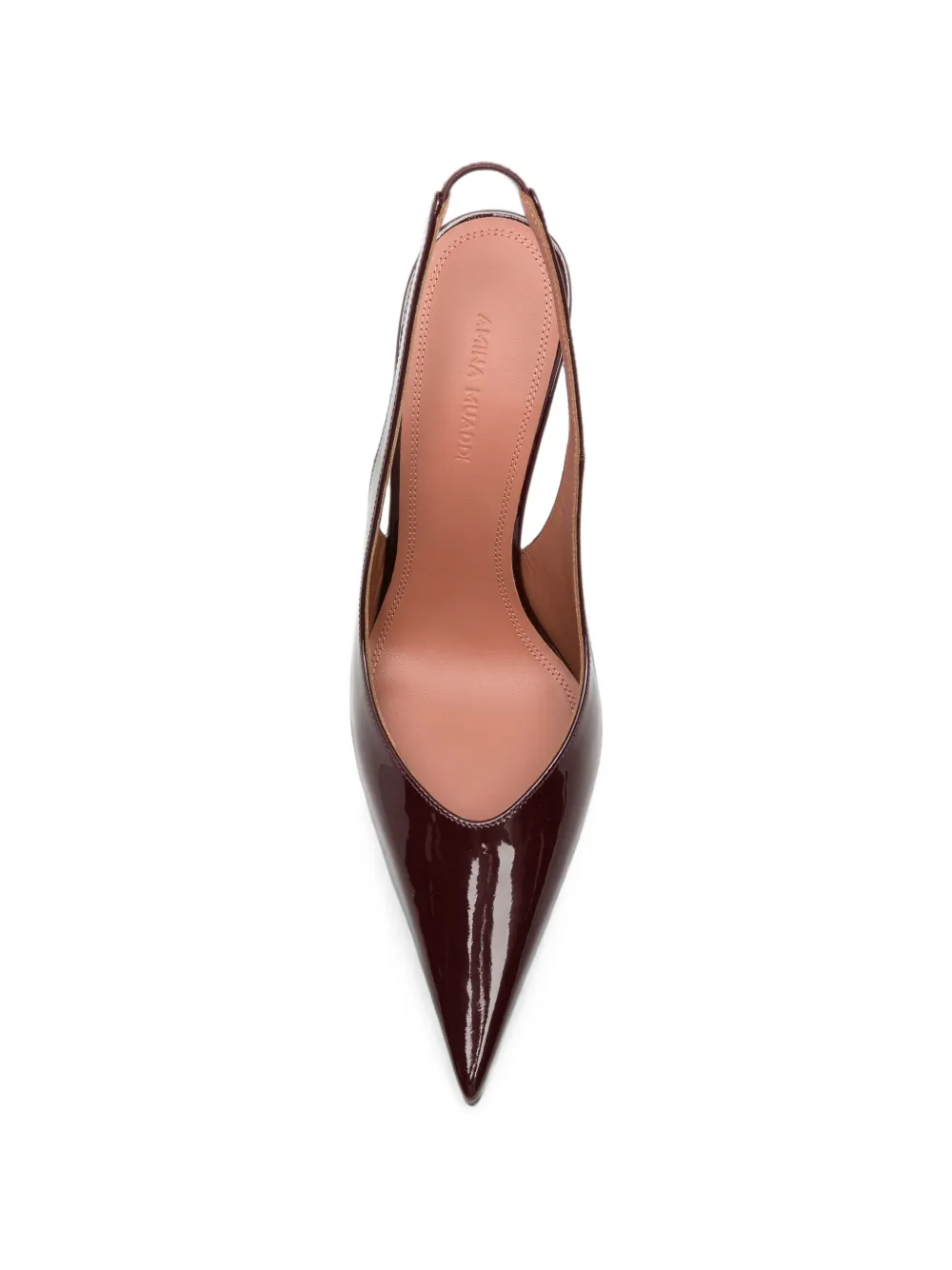 Amina Muaddi Anok slingback pumps Rood