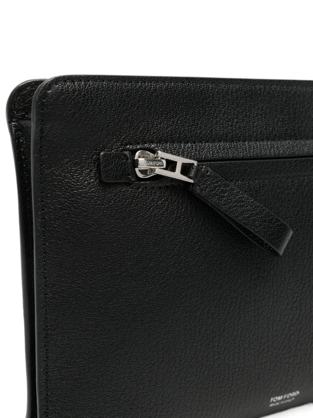 TOM FORD Leren clutch Zwart