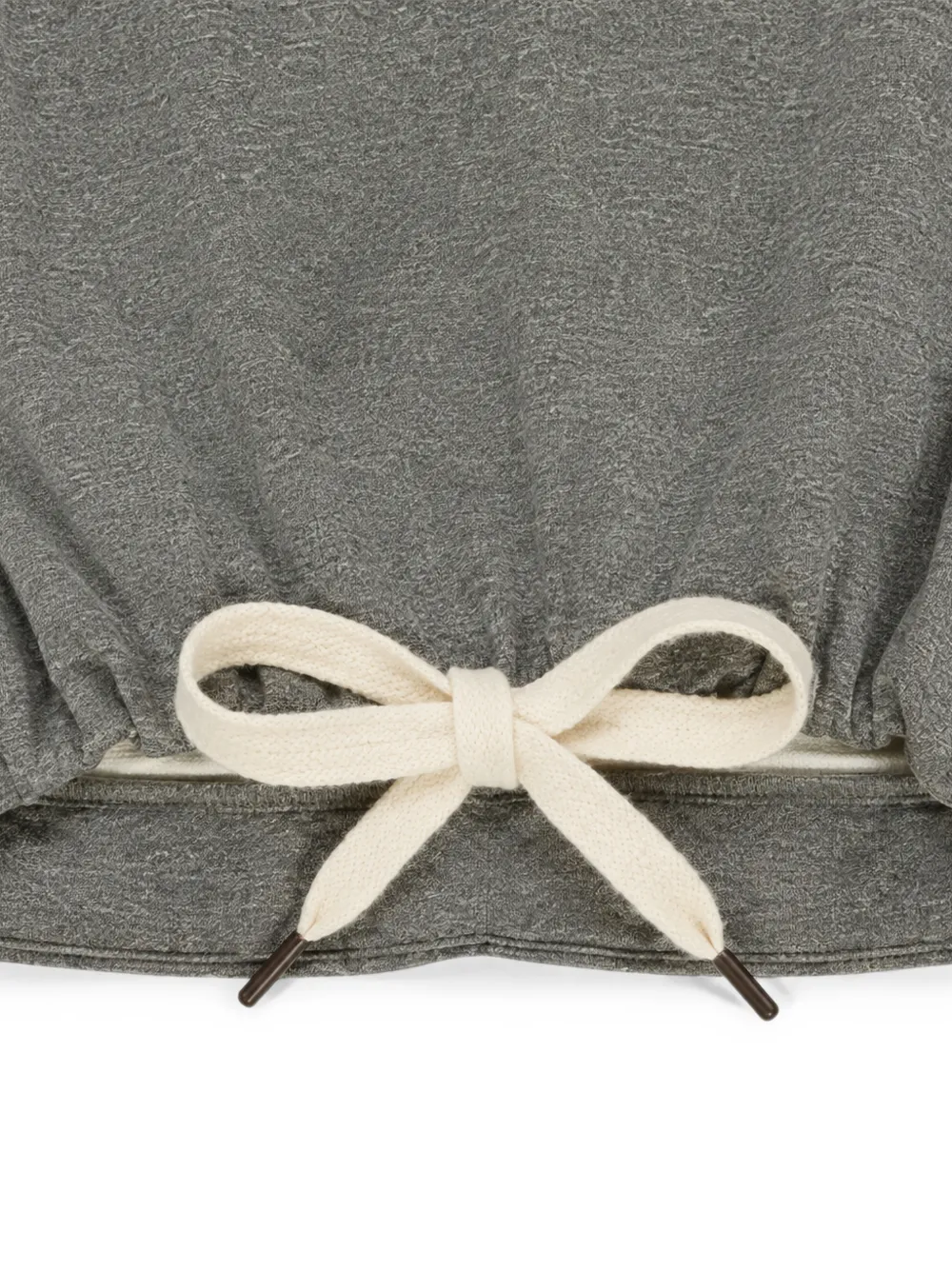 Miss Grant Kids Cropped hoodie met trekkoord Grijs