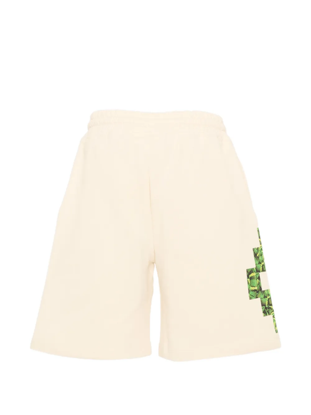 COUNTY OF MILAN KIDS Shorts met gekruiste print en trekkoord Beige