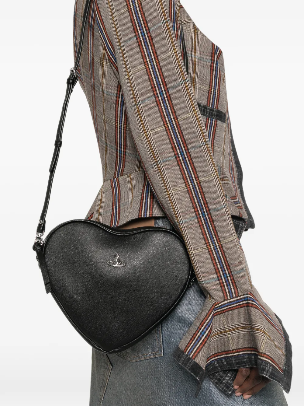 Vivienne Westwood Alexa Heart crossbodytas Zwart
