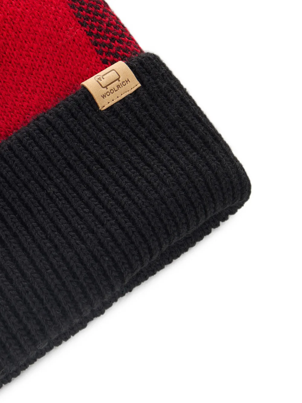 Woolrich Kids Buffalo geruite muts Rood