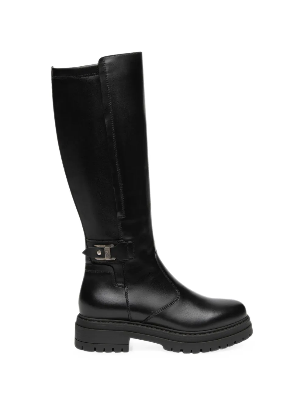 Nero Giardini Buckle-detail Ridged-sole Boots In Black