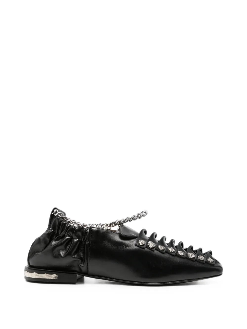 Toga Pulla stud-embellished chain-link loafers