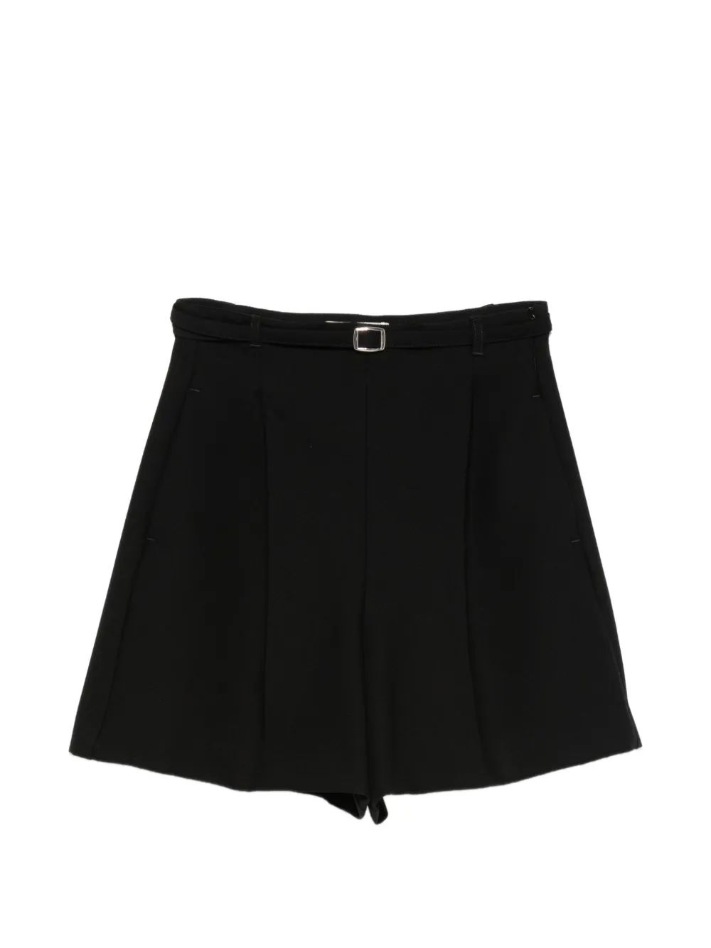 I BLUES belted pleated shorts - Nero