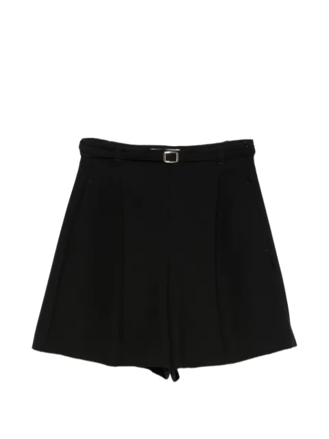 I BLUES belted pleated shorts