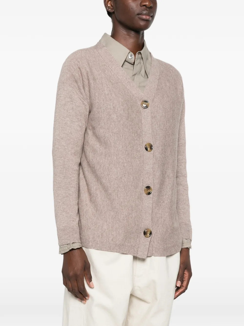 I BLUES Button-up vest Beige