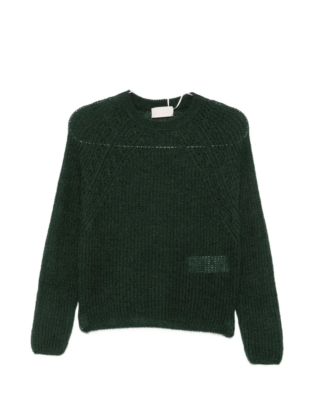 I BLUES raglan-sleeve chunky-knit sweater - Grün