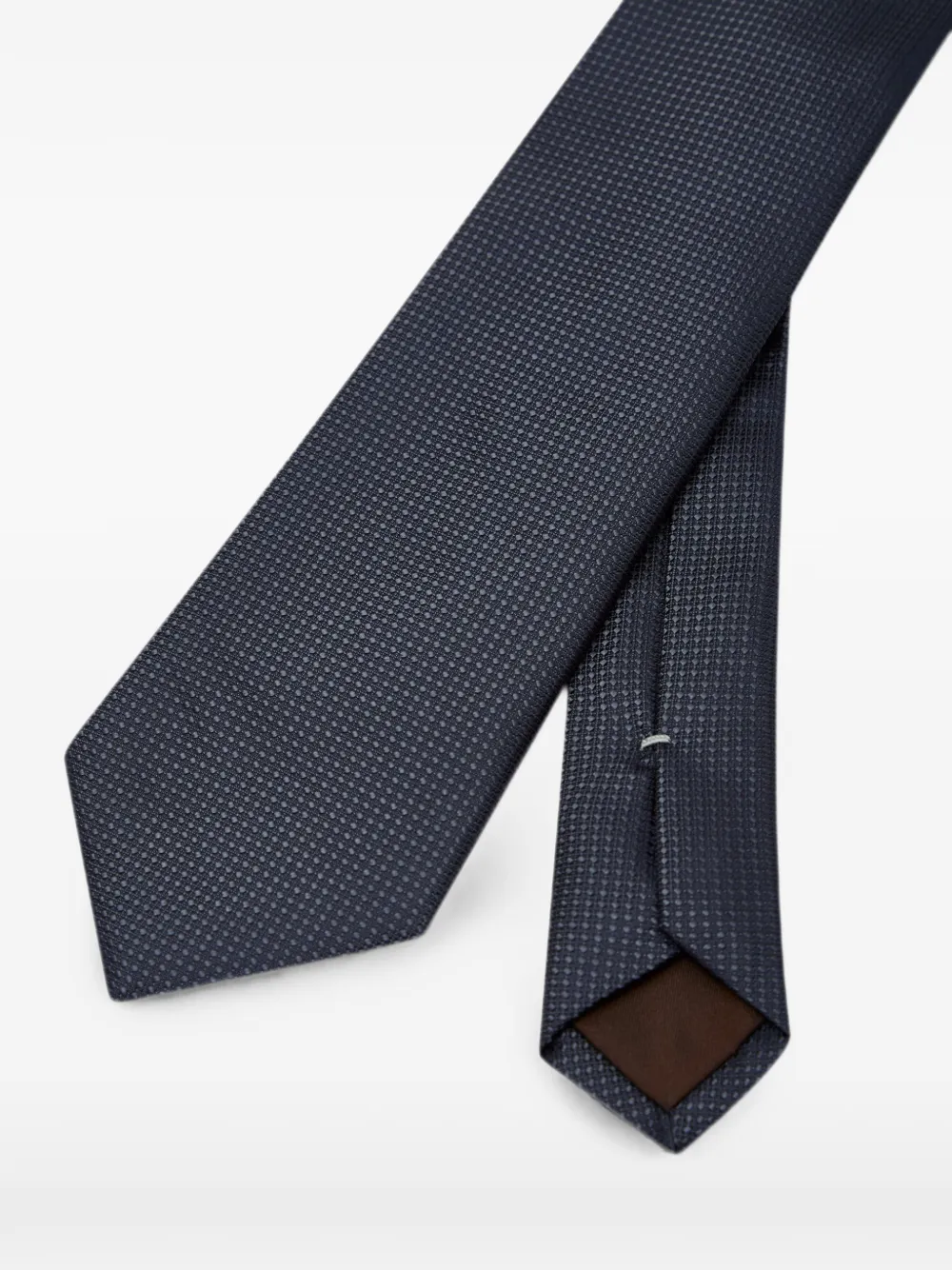 Canali Stropdas met micro-patroon Blauw