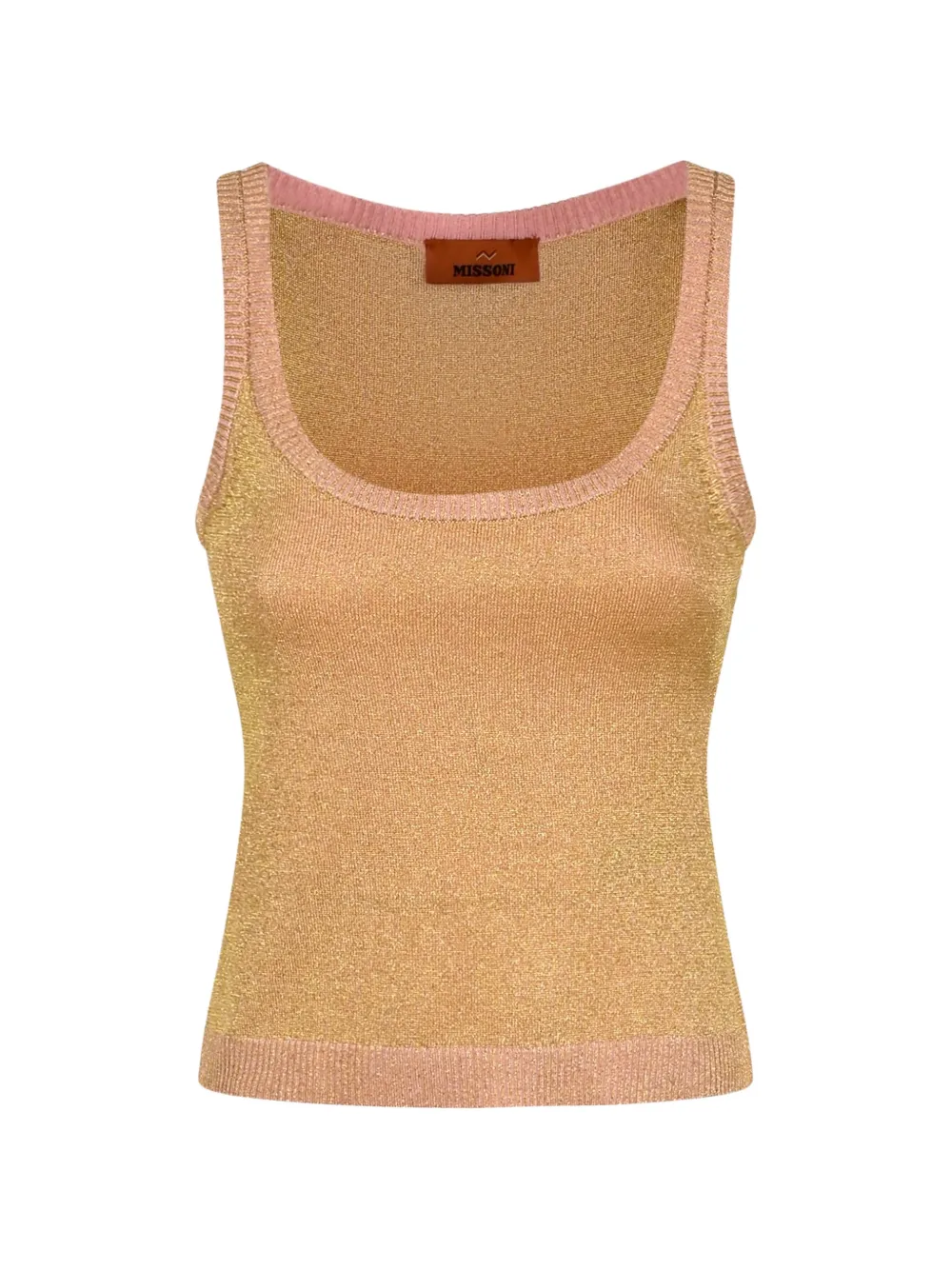 Missoni metallic-effect scoop-neck top