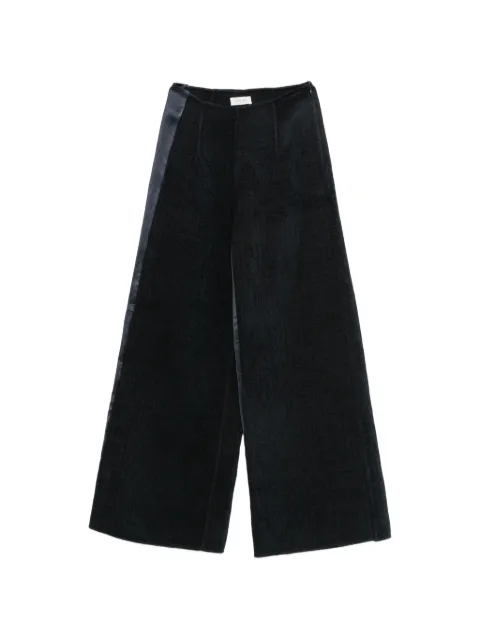 RUOHAN satin-trim wide-leg trousers