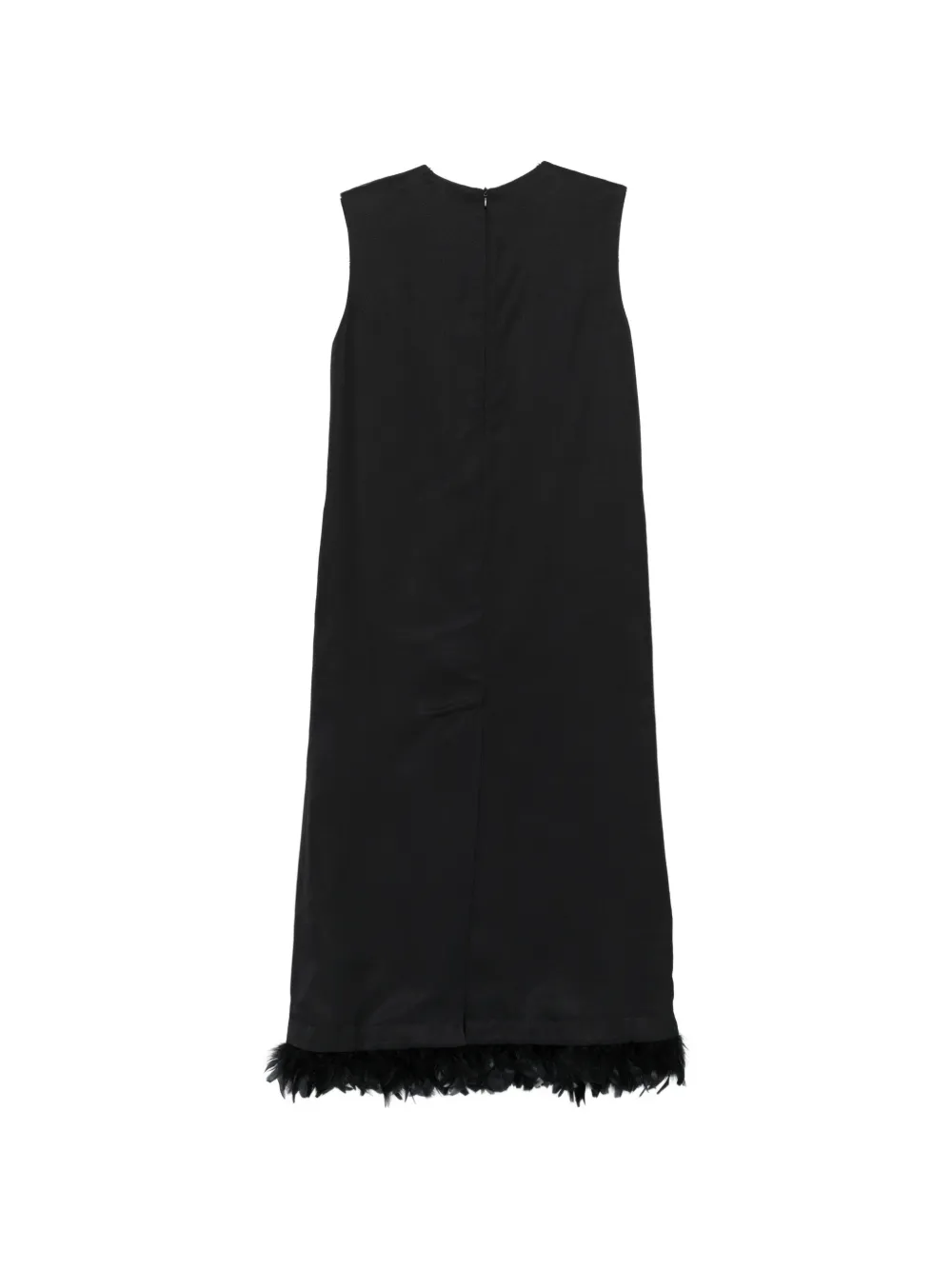 Plan C Mouwloze maxi-jurk Zwart