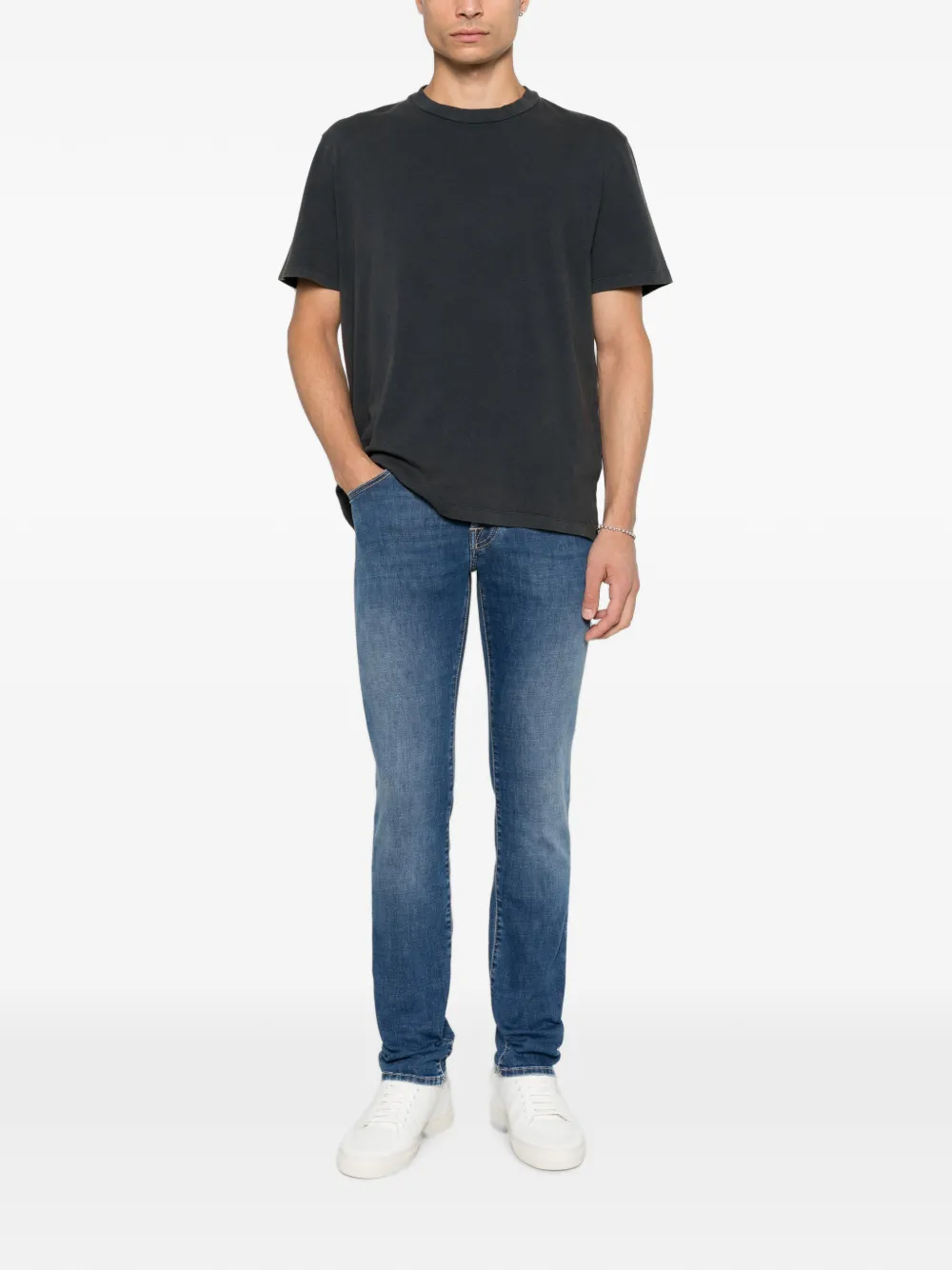 Jacob Cohën Nick skinny jeans met vervaagd effect Blauw