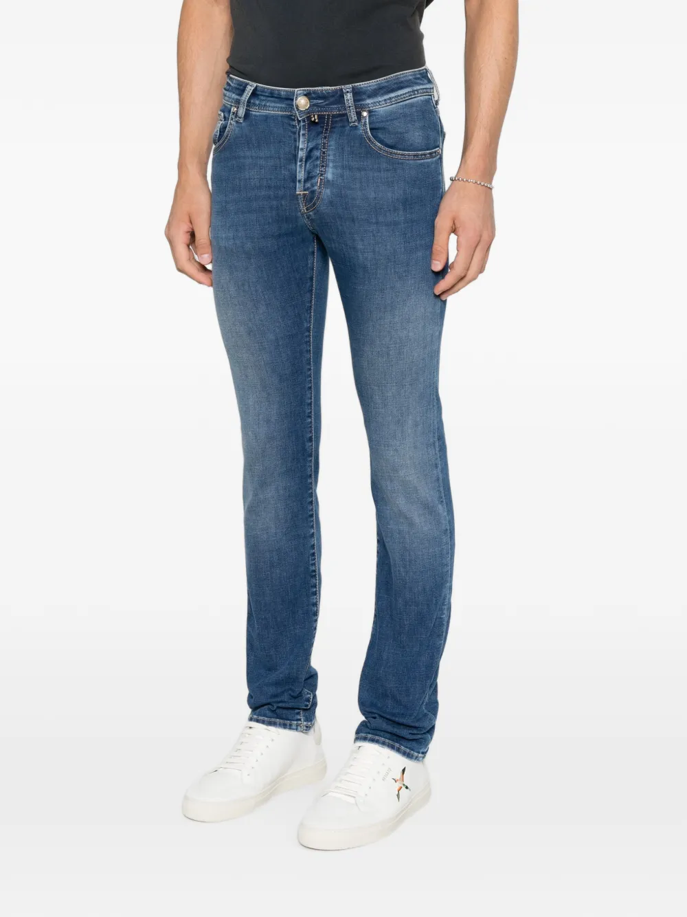 Jacob Cohën Nick skinny jeans met vervaagd effect Blauw
