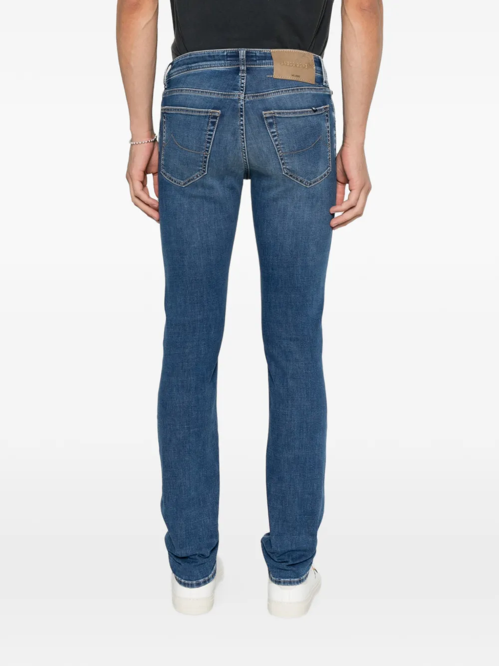 Jacob Cohën Nick skinny jeans met vervaagd effect Blauw