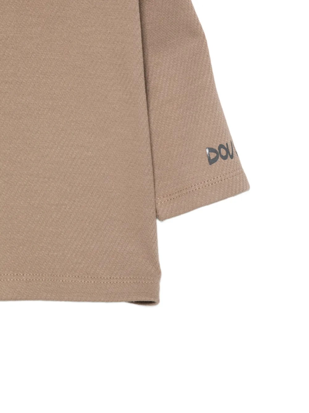 Douuod Kids T-shirt met lange mouwen en logo-print Beige