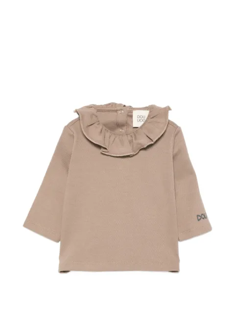 Douuod Kids logo-print long-sleeve T-shirt