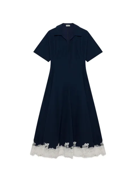 SIMKHAI  Nerris lace-trim midi dress