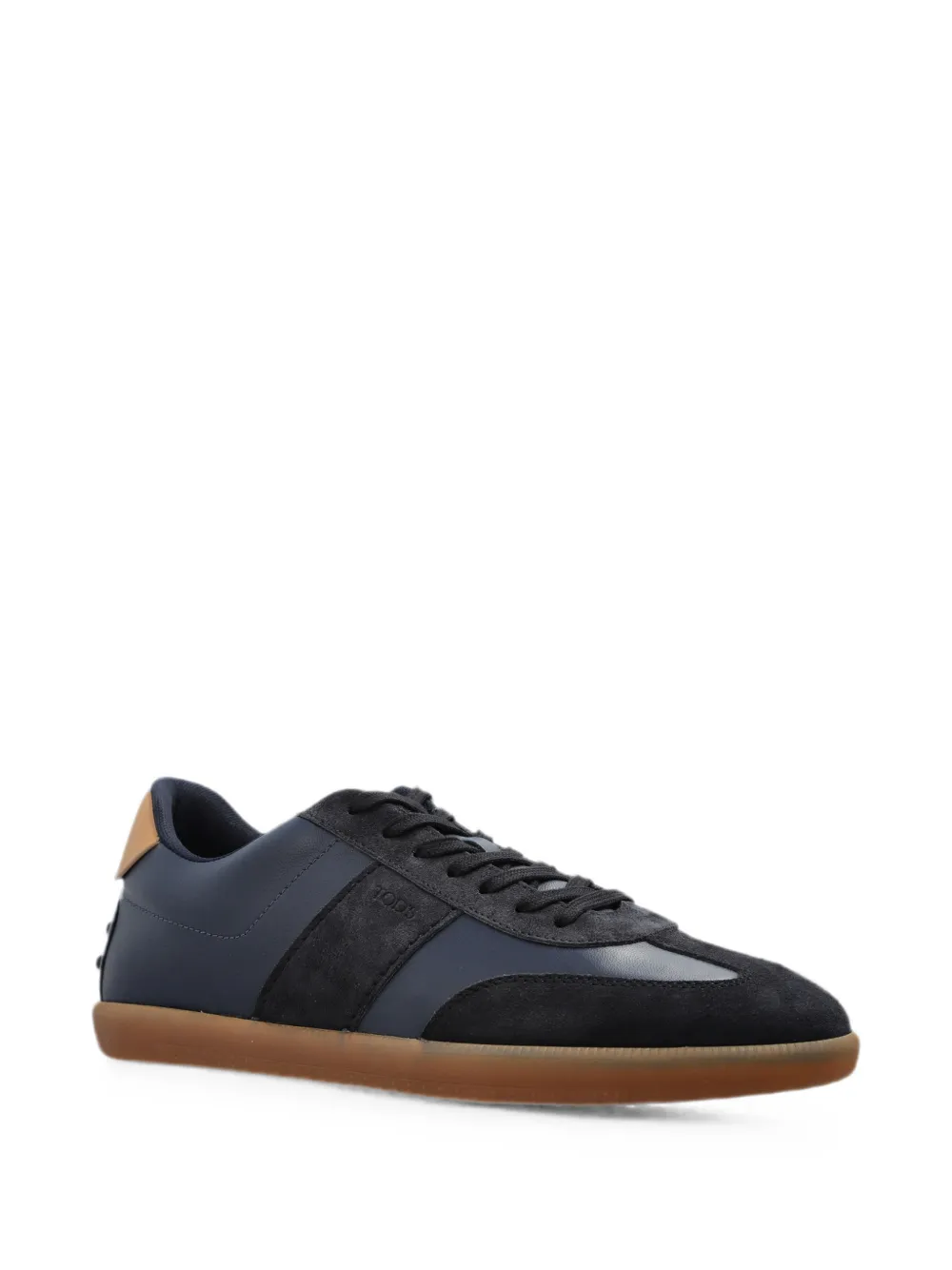 Tod's panelled leather sneakers Blauw