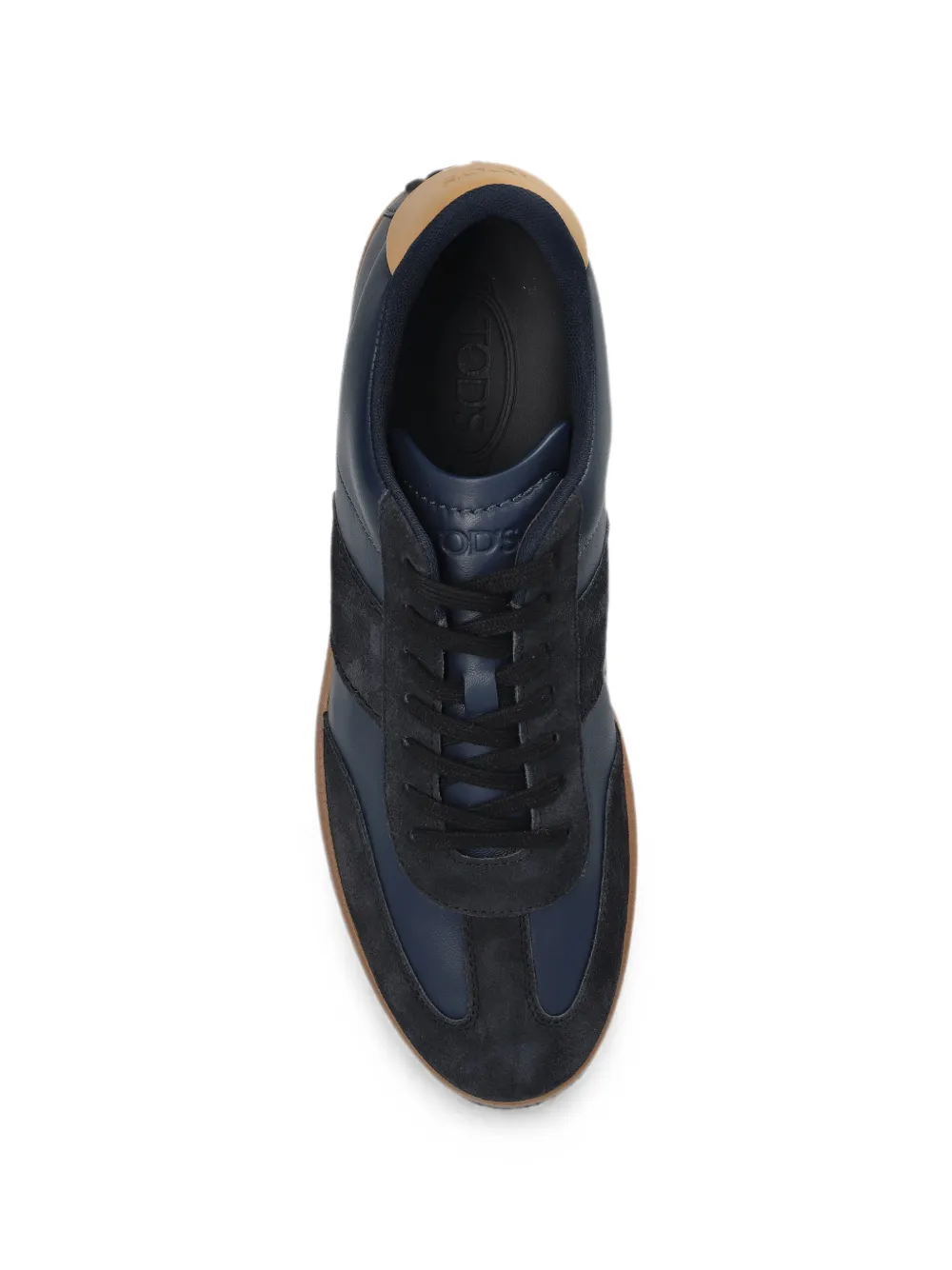 Tod's panelled leather sneakers Blauw