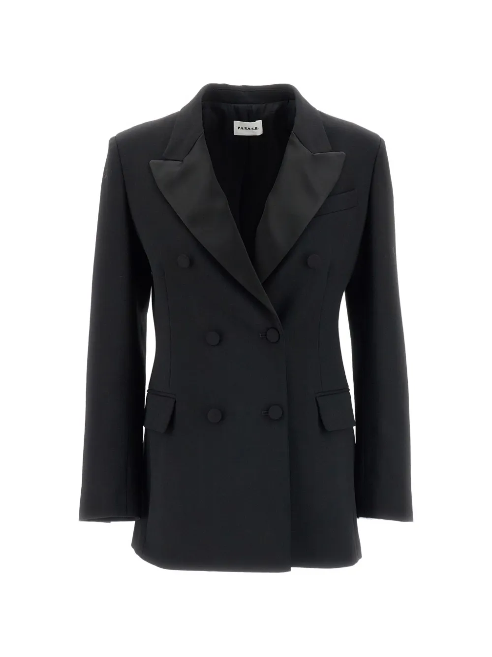 P.A.R.O.S.H. double-breasted peak-lapel blazer - Nero