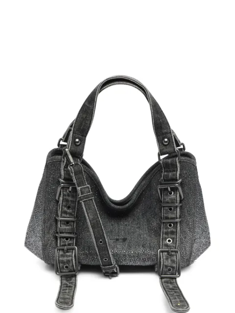 Diesel D-One-small top-handle bag in crystal solarised denim