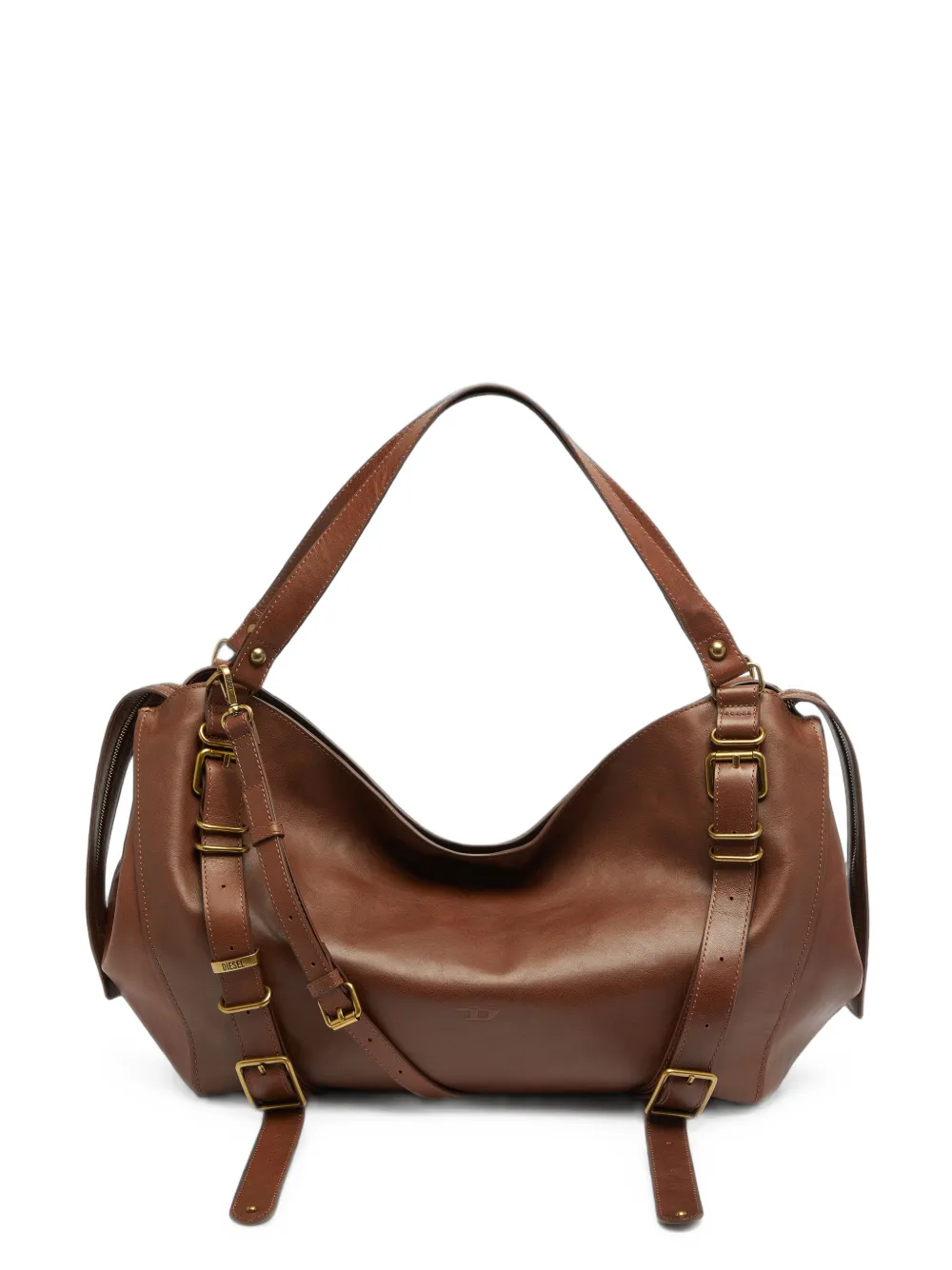 Diesel D-One-Large top-handle bag in treated leather · OS