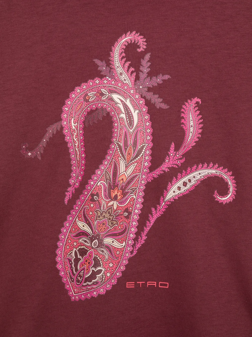 ETRO KIDS T-shirt met paisley-print en lange mouwen Rood