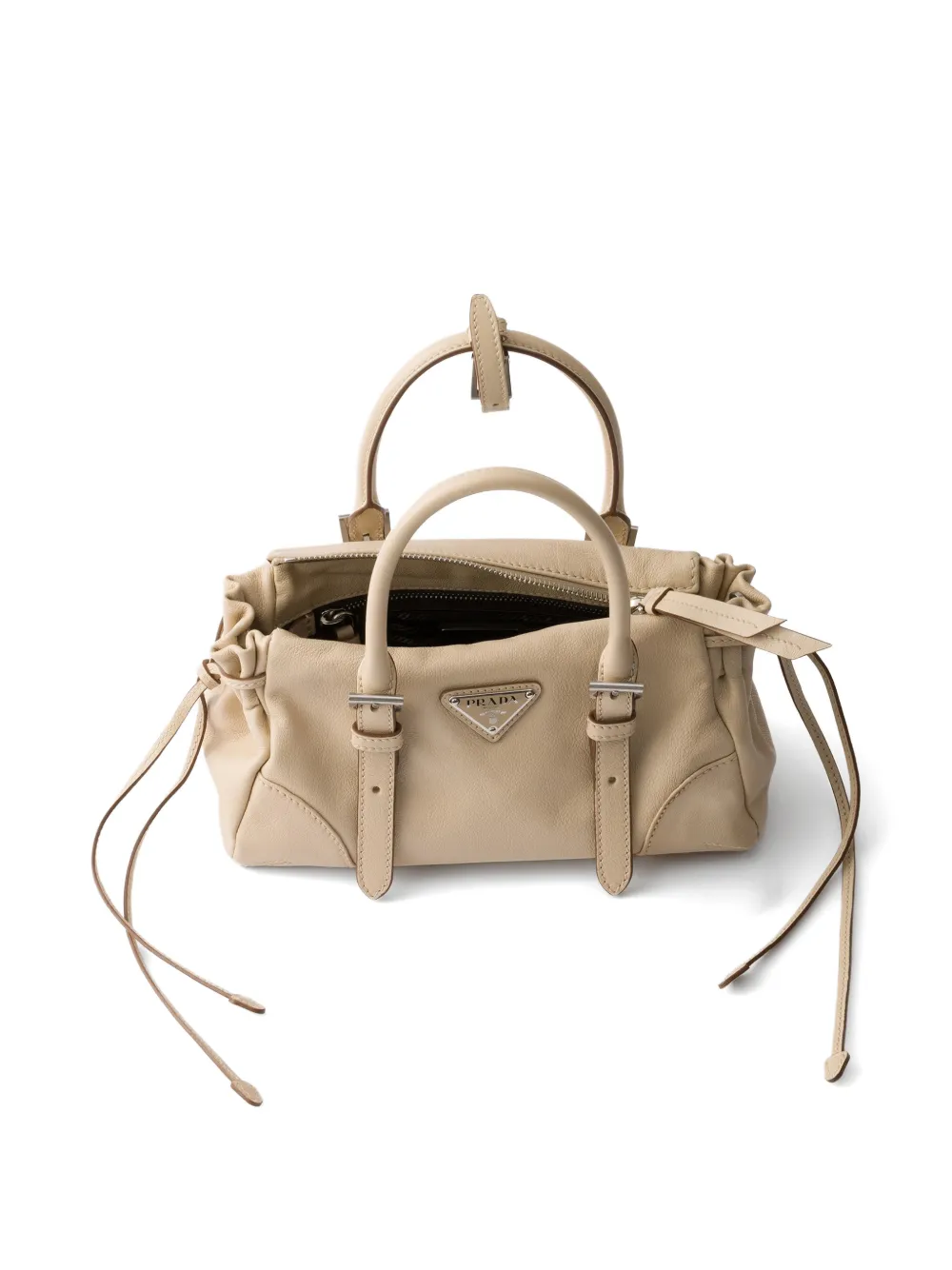 Prada Karin kleine leren tas Beige