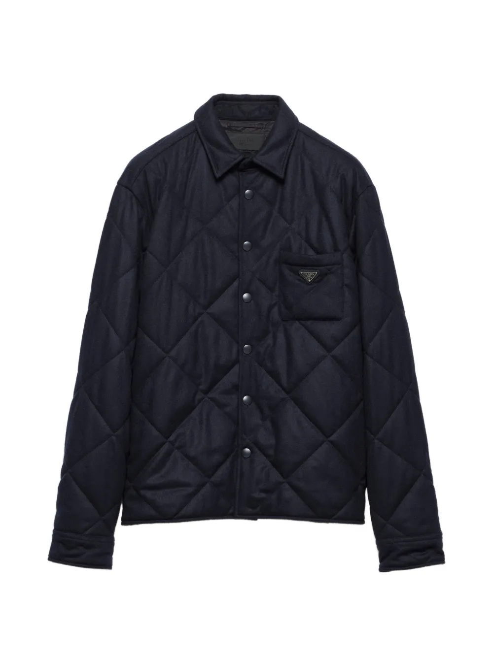 Prada Padded cashmere shirt - Blu