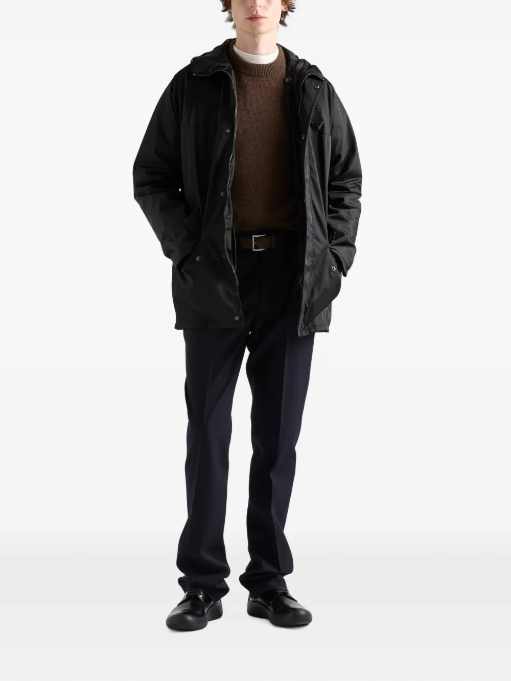 Prada Re-Nylon donsjack Zwart