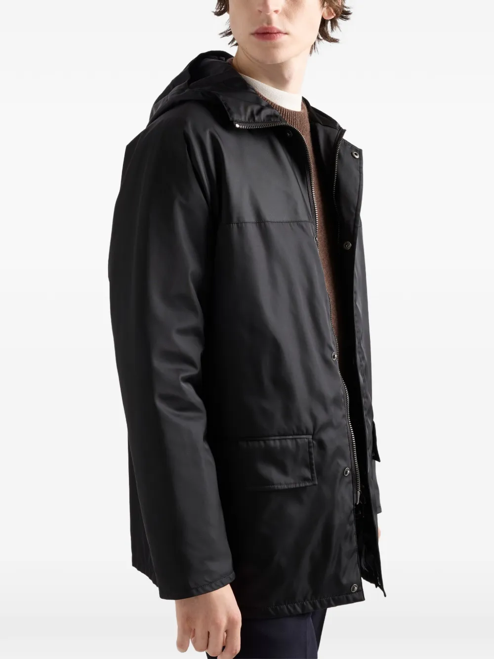 Prada Re-Nylon donsjack Zwart