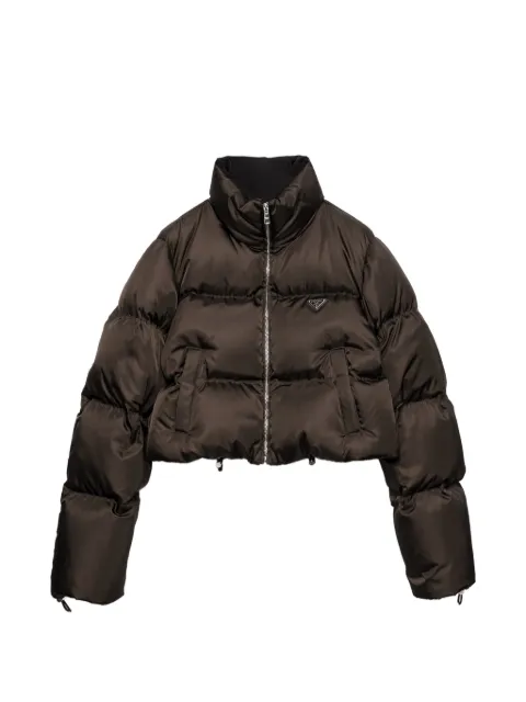 Prada cropped re-nylon down jacket