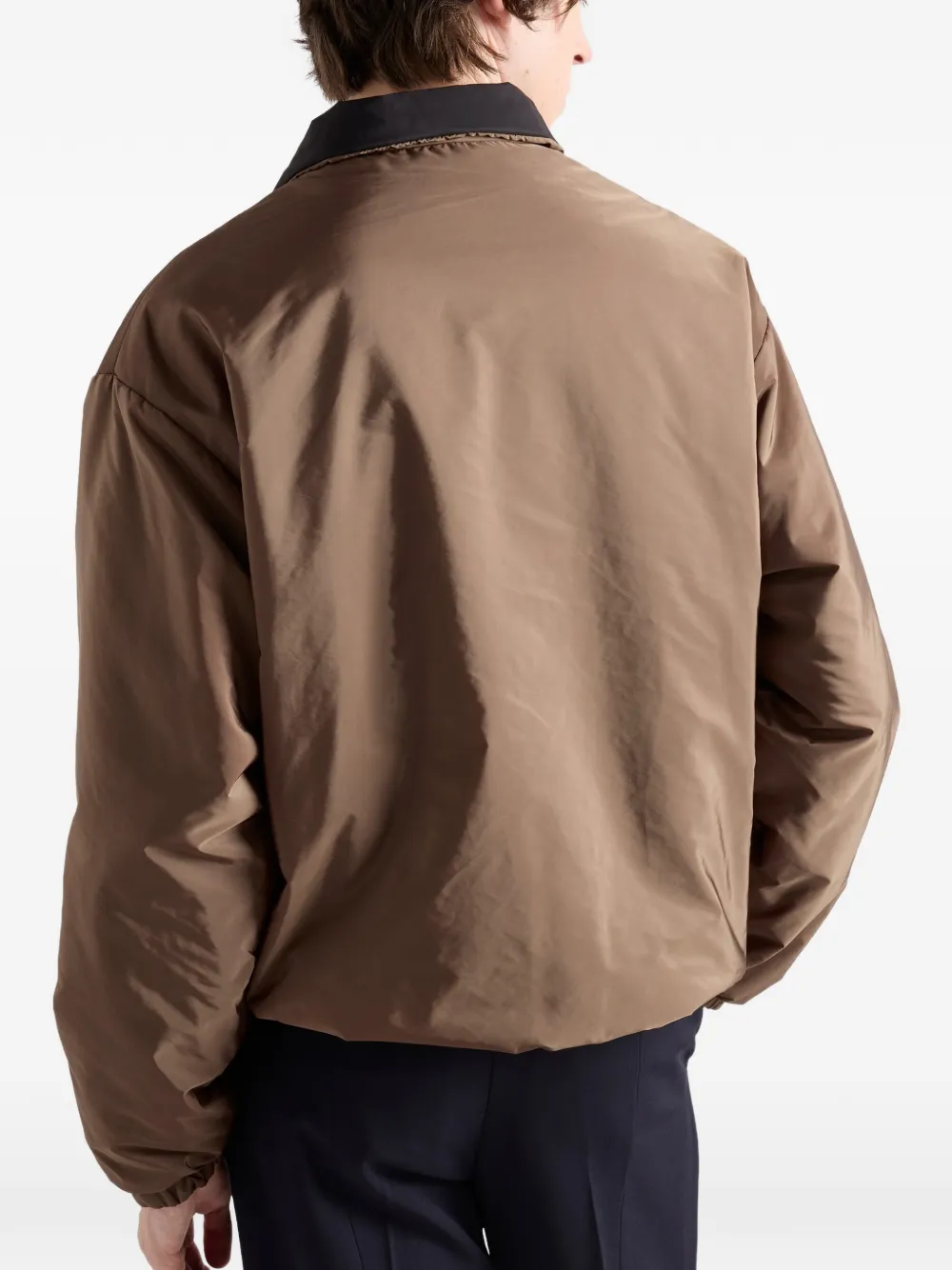 Prada Re-Nylon donsjack Bruin