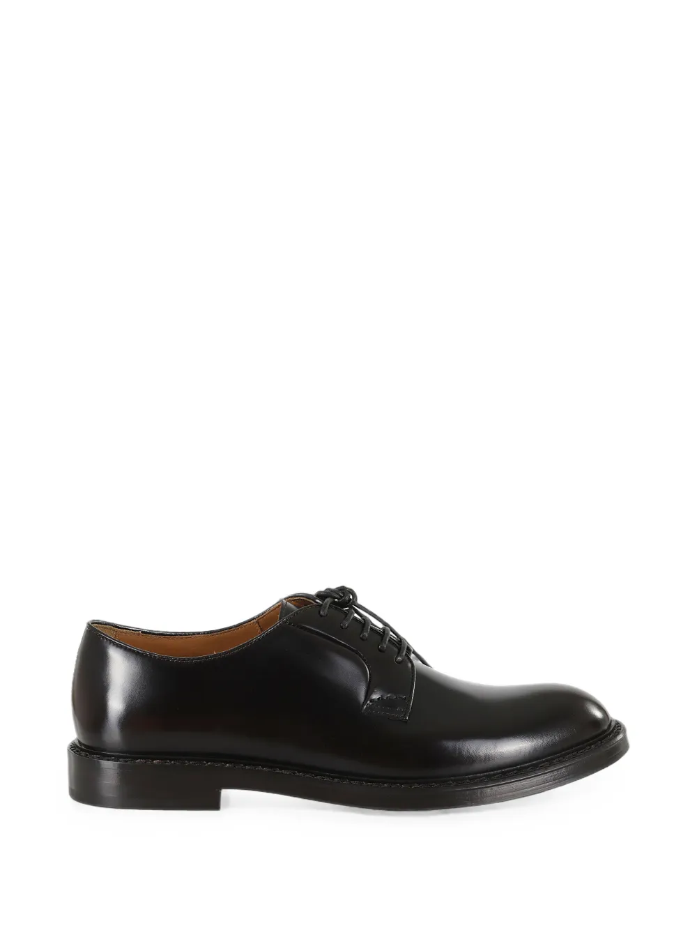 Doucal's leather Derby shoes Zwart