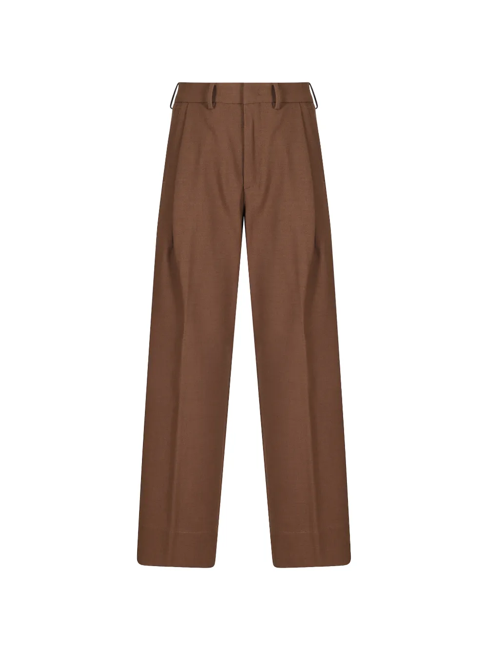 Seventy pleated straight-leg trousers - Marrone